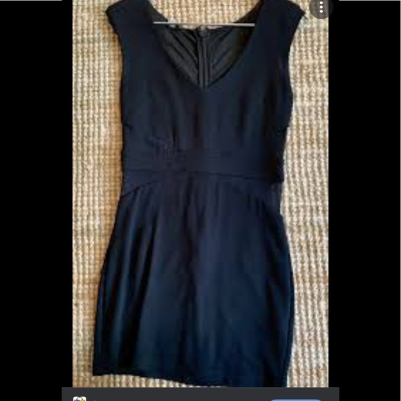 Bebe Black Cap Sleeve Mesh Cut Out Bodycon Mini Party Dress Size Small - Picture 3 of 9